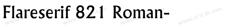 Flareserif 821 Roman字体转换
